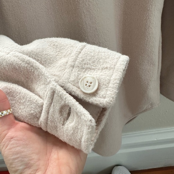 Joie button up flannel Tan - Picture 4 of 8